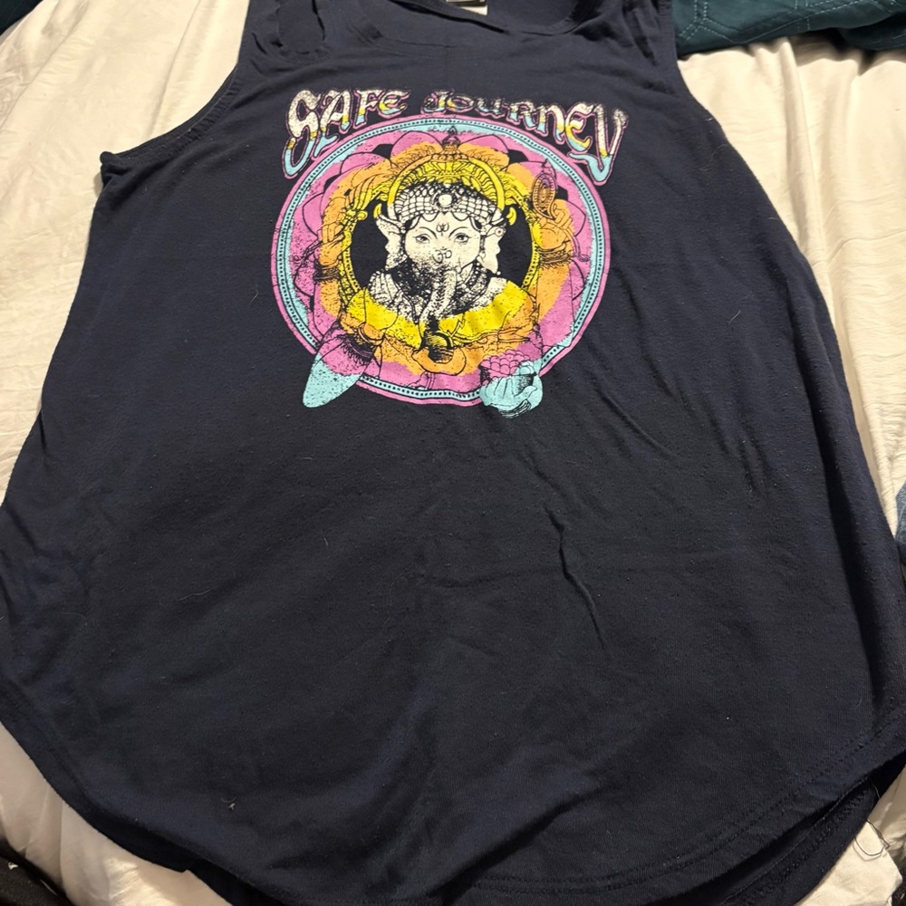 Target Navy Graphic Tank Top